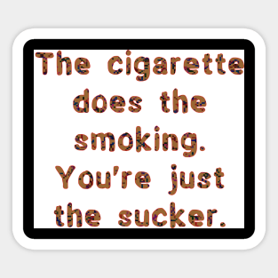 The cigarette Sticker